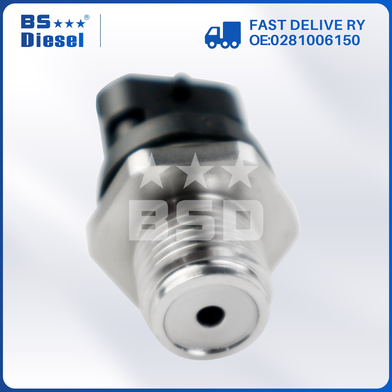 Car Engine Spare Parts Auto Sensors Fuel Rail Pressure Sensor 0281006150 for Dodge Ram 2500 3500 Diesel 6.7L Engines