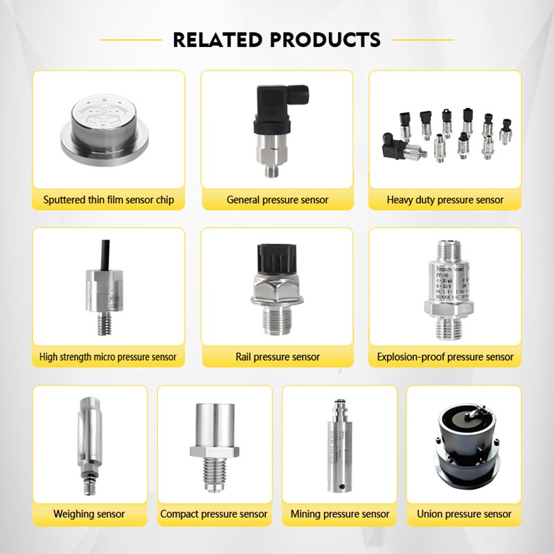 Industrial 100mpa Machine Oil Air Pressure Sensor Transducer Transmitter