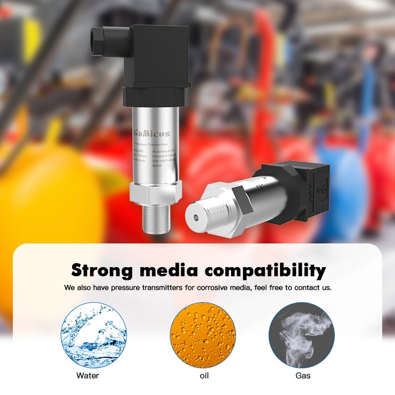 GPT200 Piezoresistive Diffused Silicon Rs485 Engine Oil Fuel Water Air Pressure Transducer Sensor