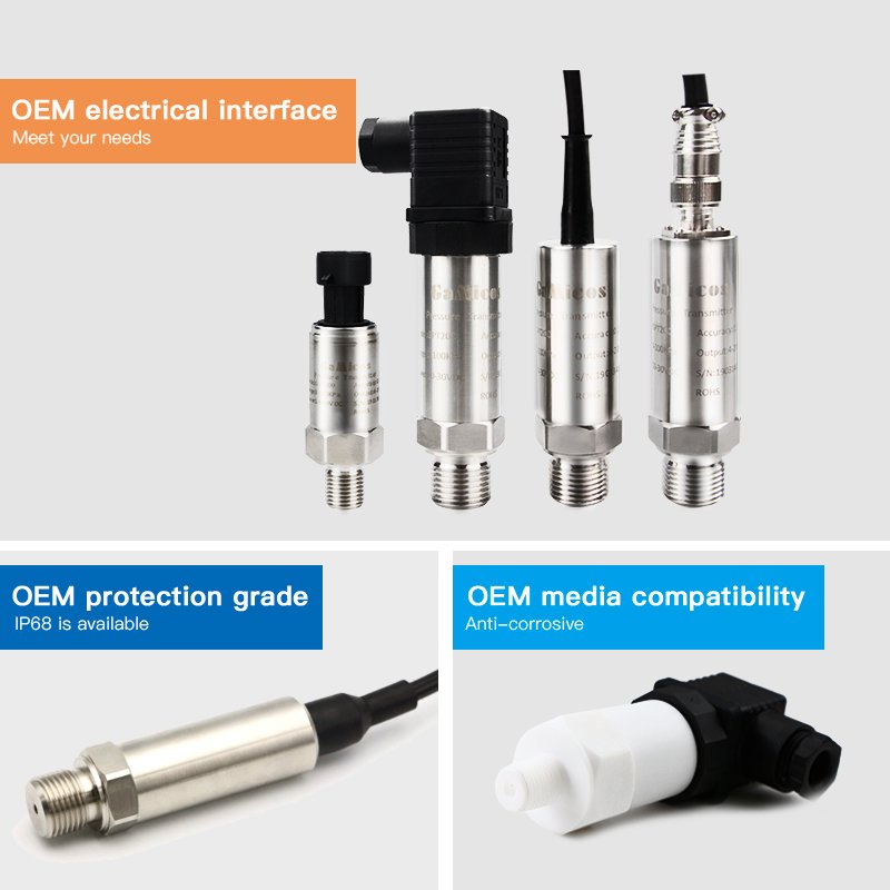 GPT200 Piezoresistive Diffused Silicon Rs485 Engine Oil Fuel Water Air Pressure Transducer Sensor