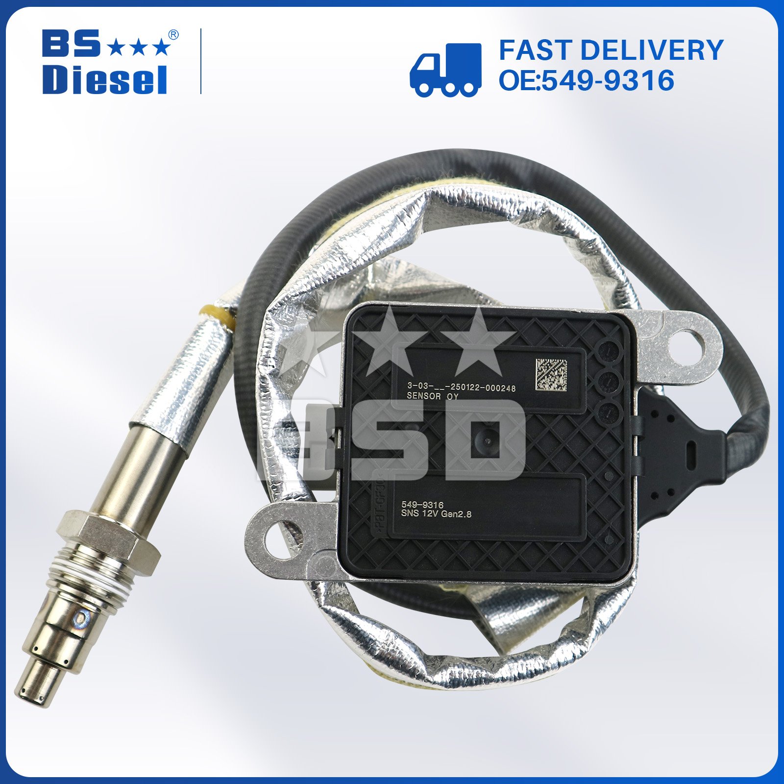 Auto Spare Parts 12V Nox Sensor 5499316 Nitrogen Oxide Sensor 549-9316 for CAT CT13 CT680 CT681 CT660 Engine