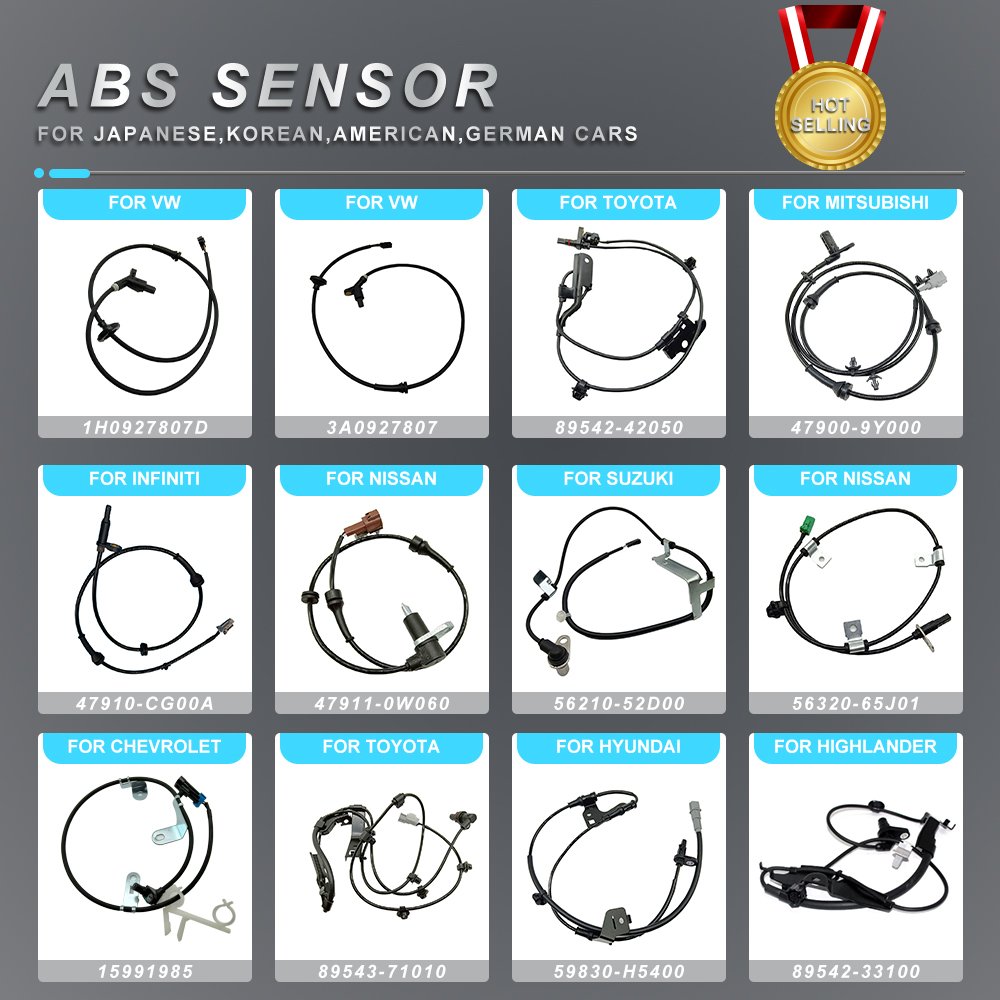 ABS Wheel Speed Oxygen Sensor for Toyota Ford Isuzu Kia BMW VW Mazda Honda Hyundai Peugeot