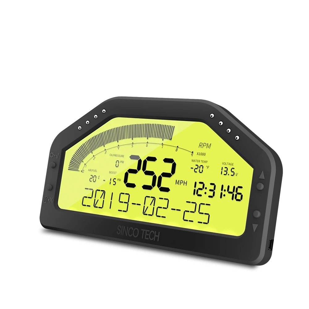 12v Universal 9in1 Automobile Meter Instrument Cluster Race Dash Speedometer Tachometer Multifunction Gauge