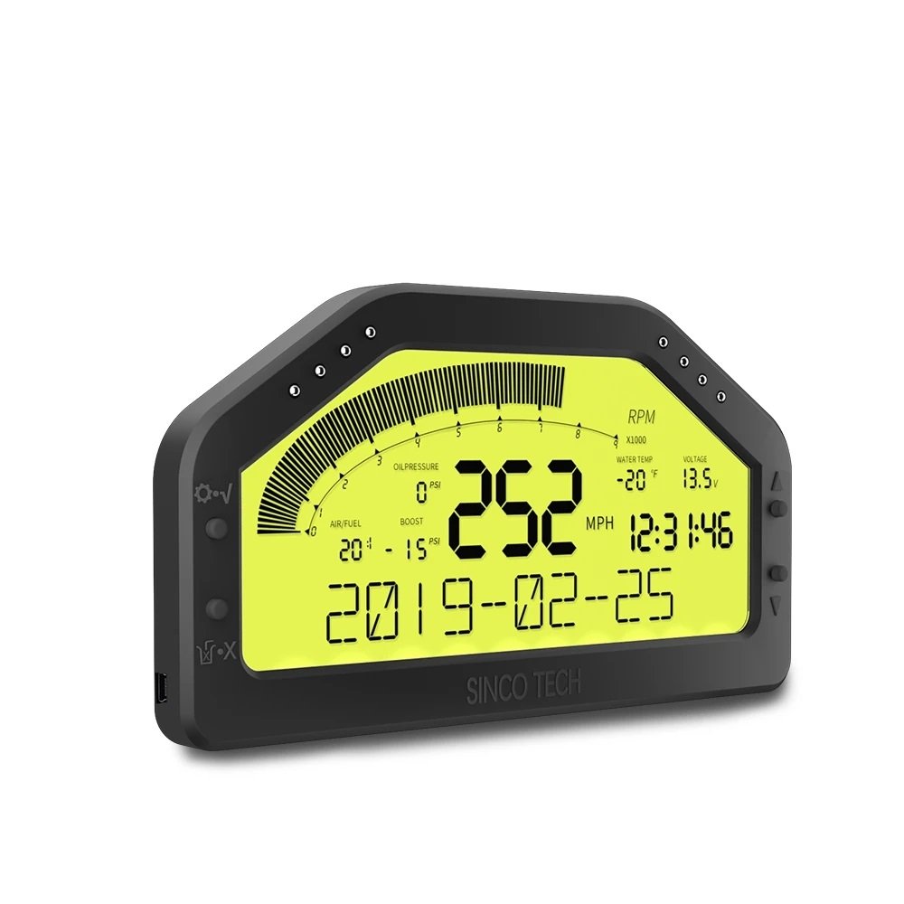 12v Universal 9in1 Automobile Meter Instrument Cluster Race Dash Speedometer Tachometer Multifunction Gauge