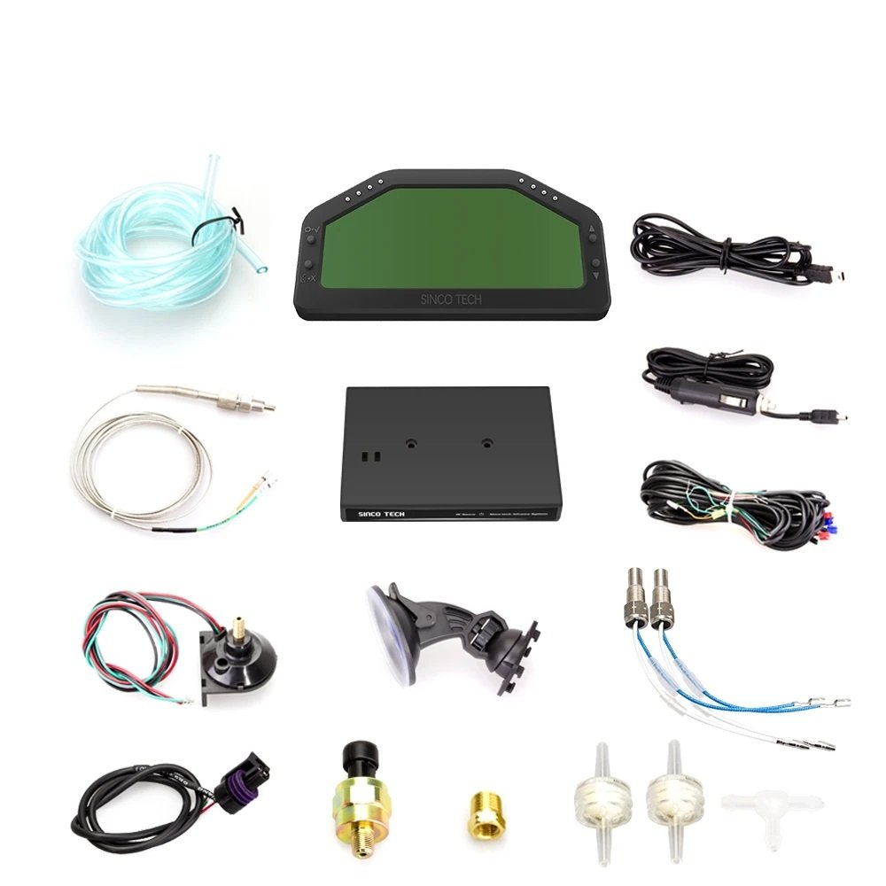 12v Universal 9in1 Automobile Meter Instrument Cluster Race Dash Speedometer Tachometer Multifunction Gauge