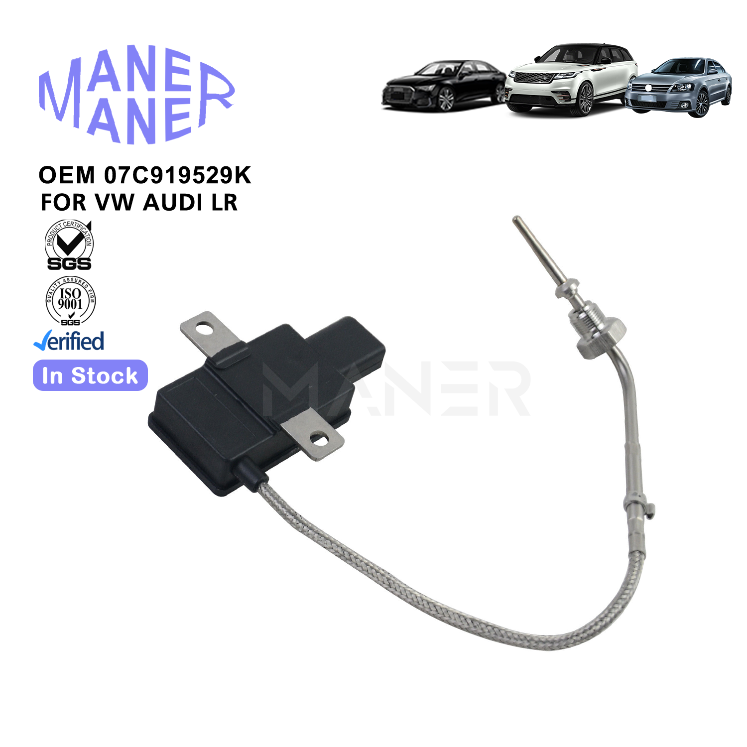 MANER AUTO Electrical System 07c919529k Auto Sensor Exhaust Gas Temperature Sensors for Bentley Continental Flying Spur GT GTC