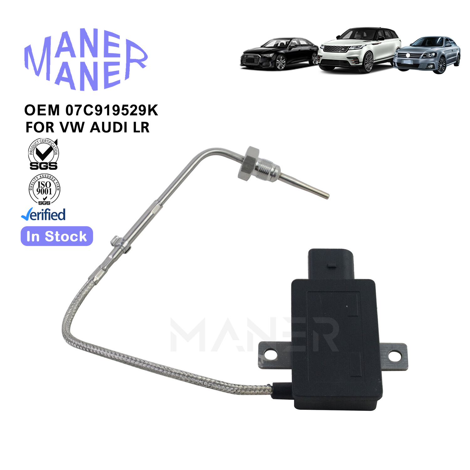MANER AUTO Electrical System 07c919529k Auto Sensor Exhaust Gas Temperature Sensors for Bentley Continental Flying Spur GT GTC