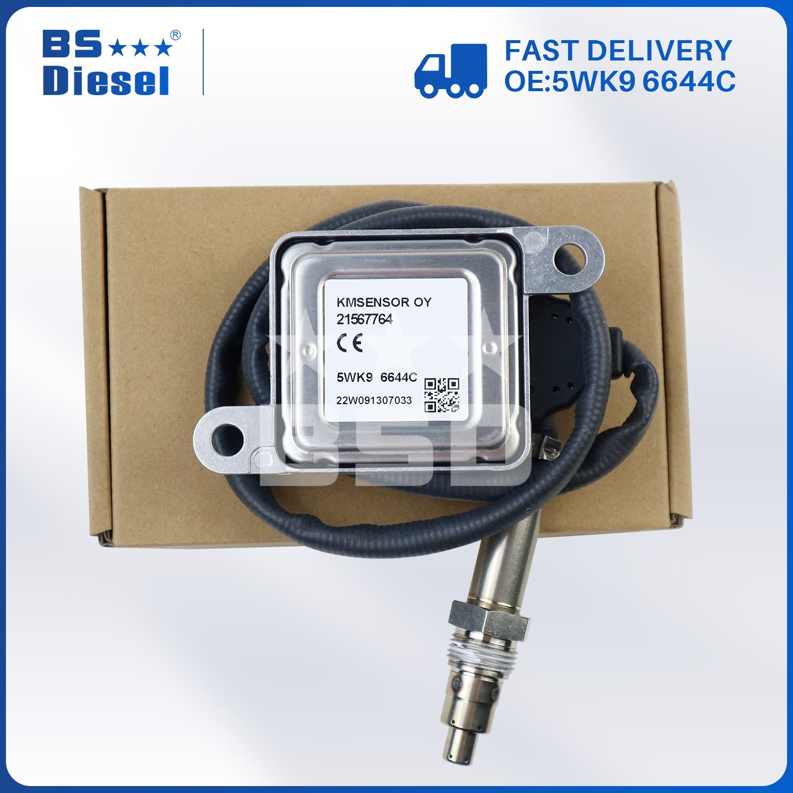 Nox Sensor 5WK9 6644C Auto Sensors Nitrogen Oxygen Sensor 5WK96644C 21567764 for Volvo Truck