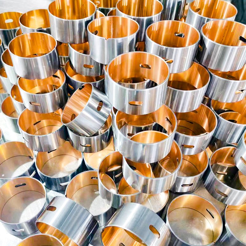 Leaf Spring Bush Customized Camshaft Bushings Engine Parts Shaft Sleeve Bimetal Bushings