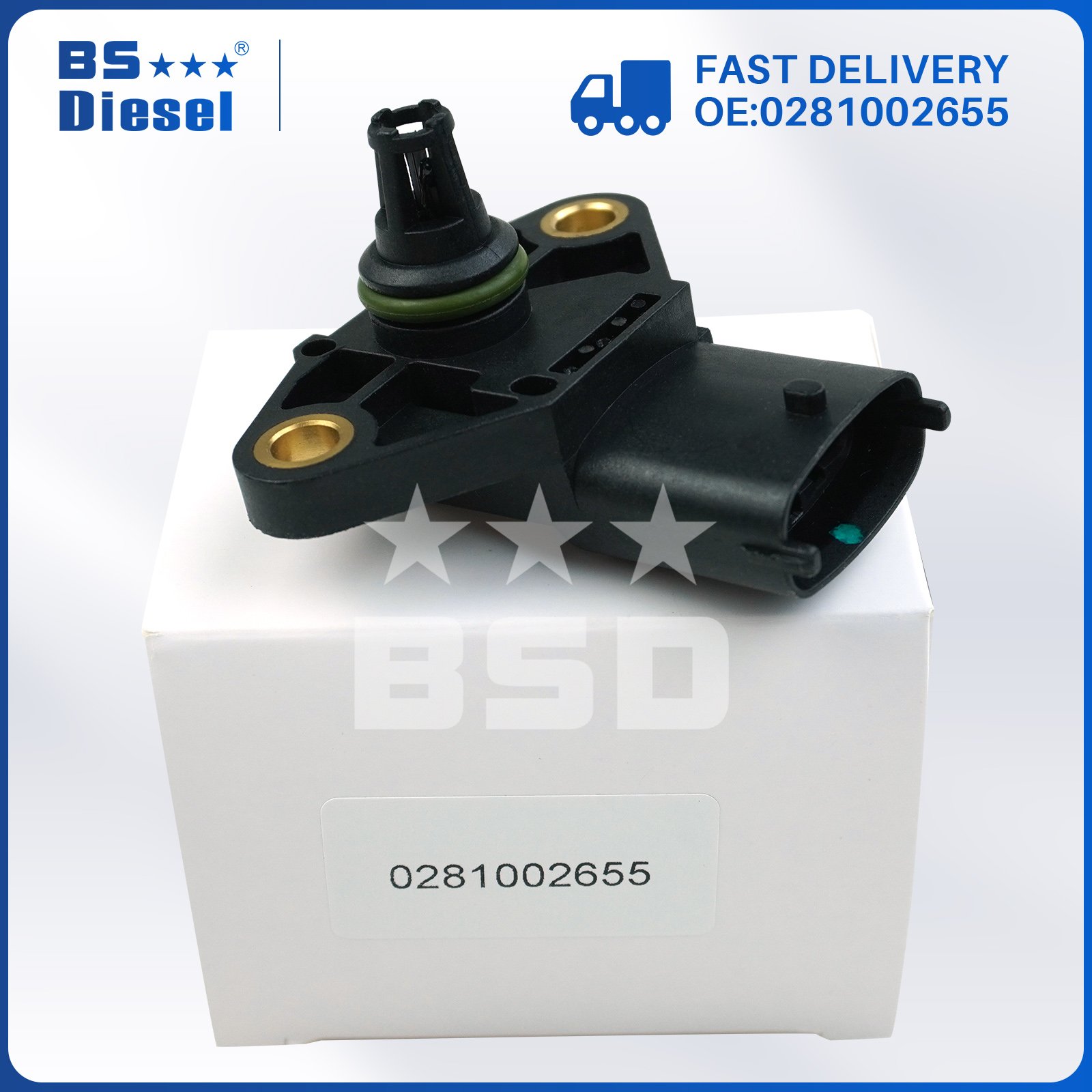 MAP Sensor Intake Air Mainifold Absolute Pressure Sensor 1697325 0281002655 for Man TGA TGL TGX TGS TGM