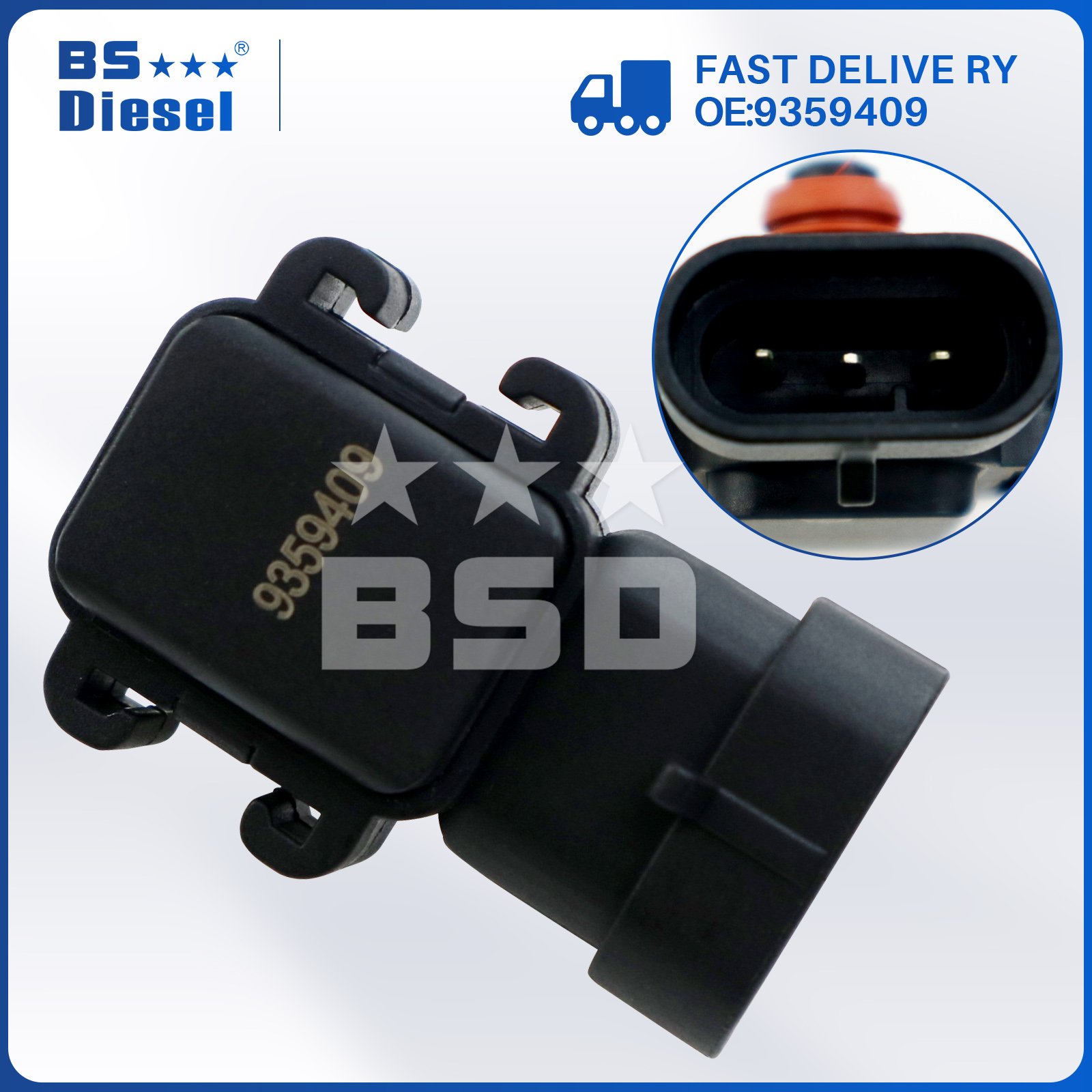 Auto Sensors Manifold Absolute Pressure Sensor 16187556 MAP Sensor 9359409 for Chevrolet Cadillac Buick