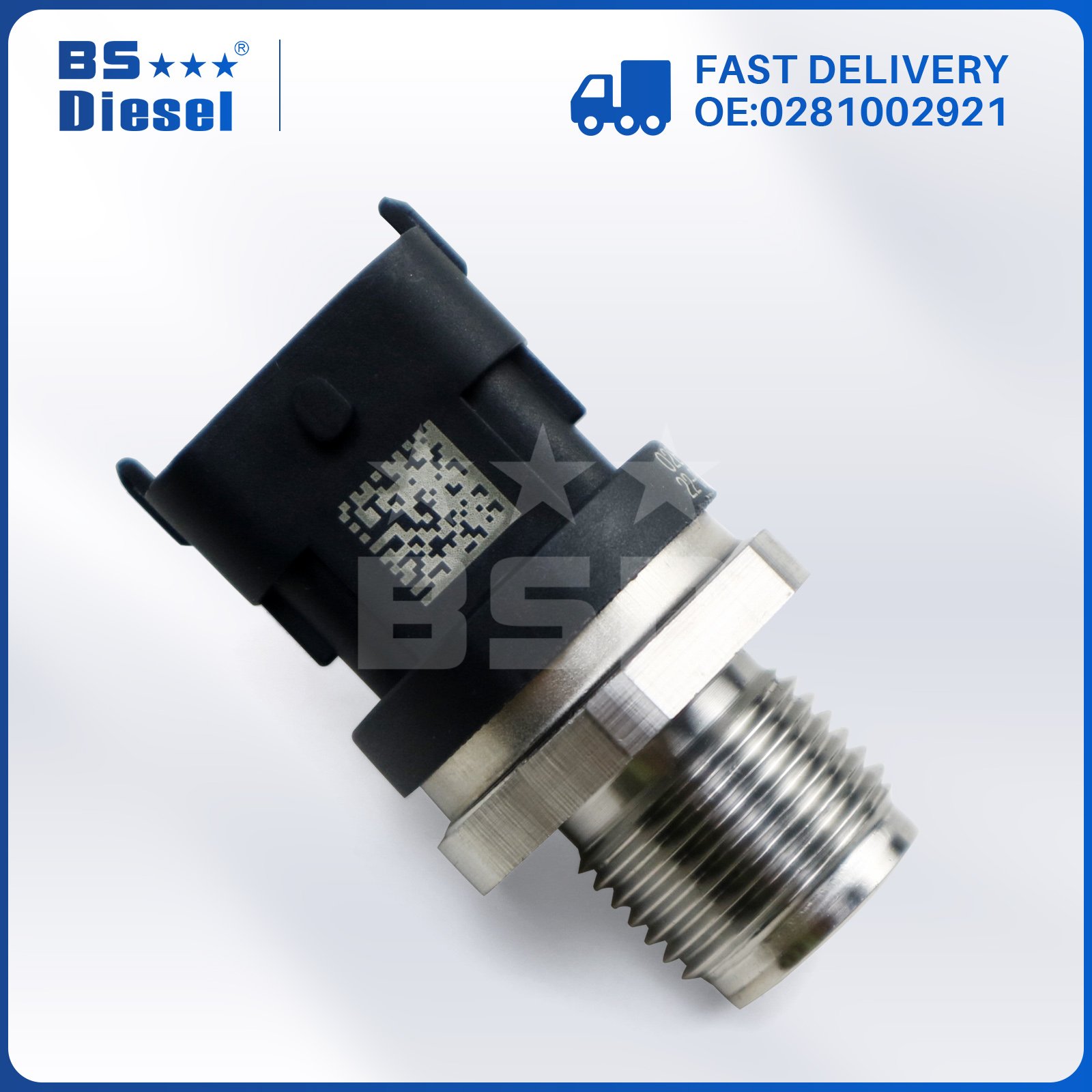 Automotive Parts Auto Sensors Fuel Rail Pressure Sensor 0281002921 for Fiat Iveco Honda Nissan Opel Renault