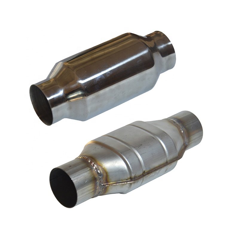 High-quality customization auto metal catalyst honeycomb ceramic catalytic converter universal package with oxygen sensor