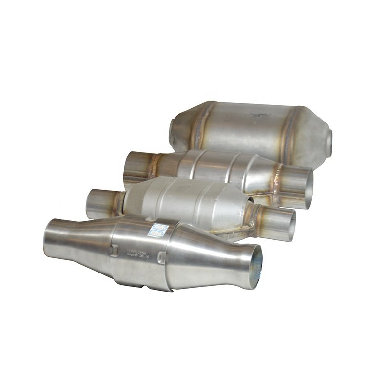 High-quality customization auto metal catalyst honeycomb ceramic catalytic converter universal package with oxygen sensor