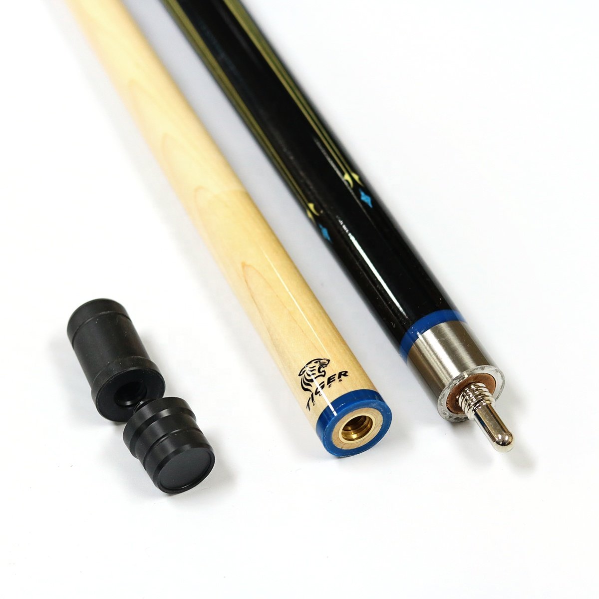 New Superior Maple Wood 2-PC Style Billiard Pool Cue 13MM Tip on Sale