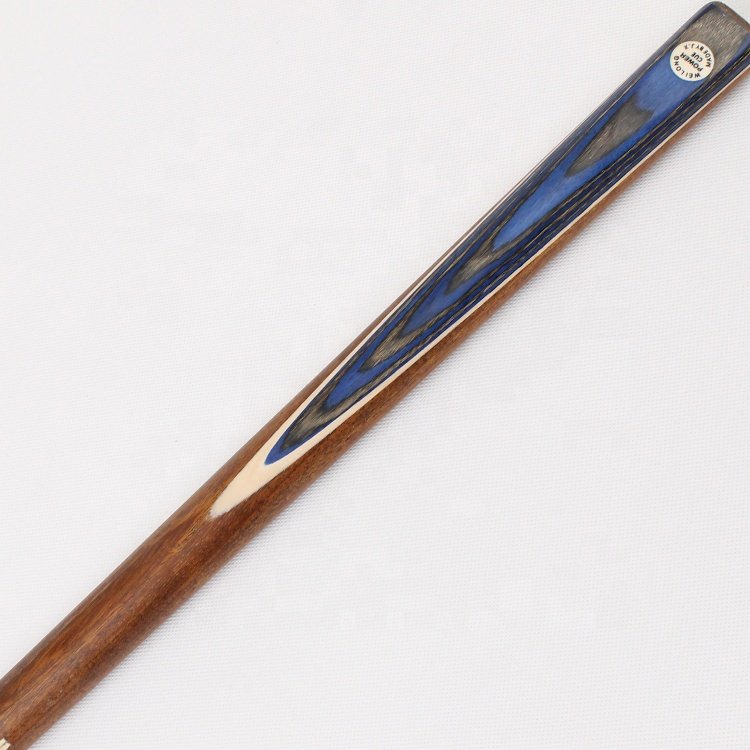 TQG-JX-024 57-Inch Snooker Cue with 9.5mm Rod Tip 11.5mm Wax Wood Single Ash Cue Steel Joint Ebony Butt Sleeve 1 Piece Minimum