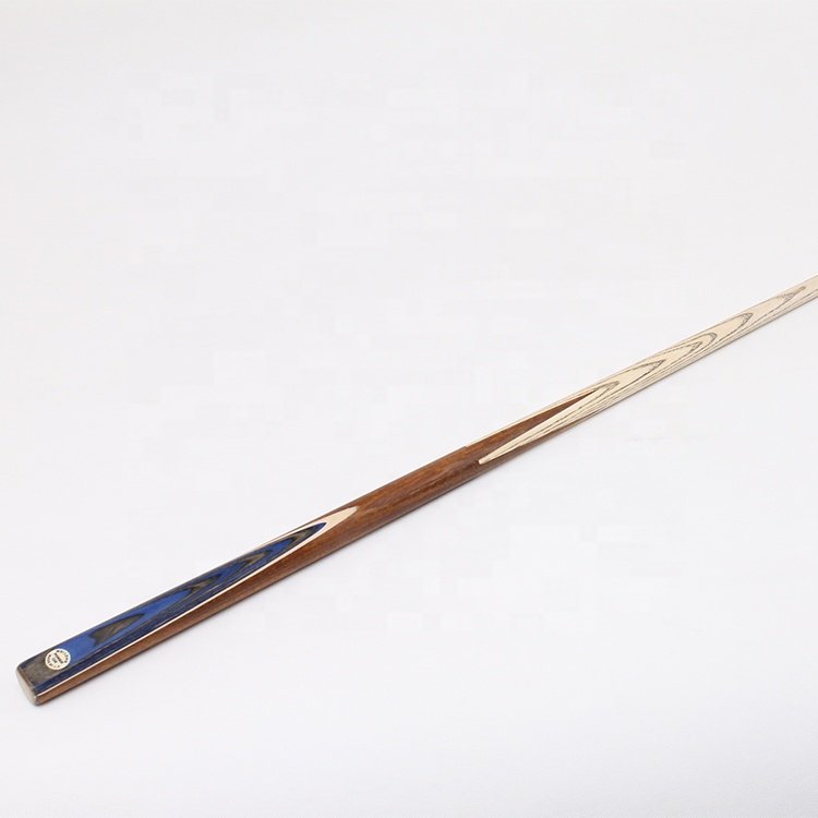 TQG-JX-024 57-Inch Snooker Cue with 9.5mm Rod Tip 11.5mm Wax Wood Single Ash Cue Steel Joint Ebony Butt Sleeve 1 Piece Minimum