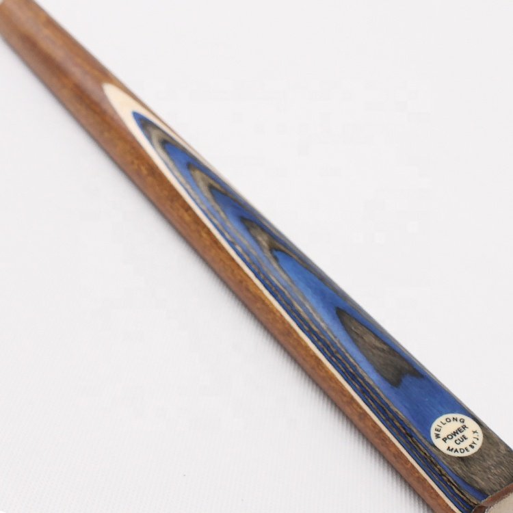 TQG-JX-024 57-Inch Snooker Cue with 9.5mm Rod Tip 11.5mm Wax Wood Single Ash Cue Steel Joint Ebony Butt Sleeve 1 Piece Minimum