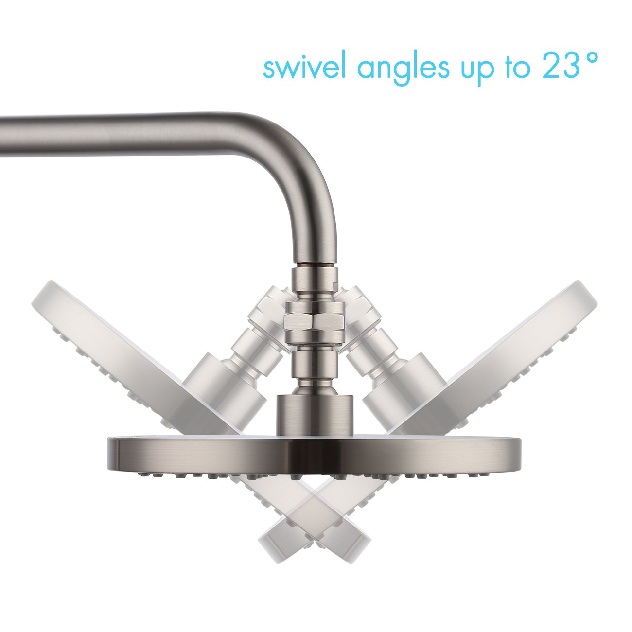 Universal Showering Component Shower Connector Ball Joint Solid Brass Adjustable Shower Arm Connector