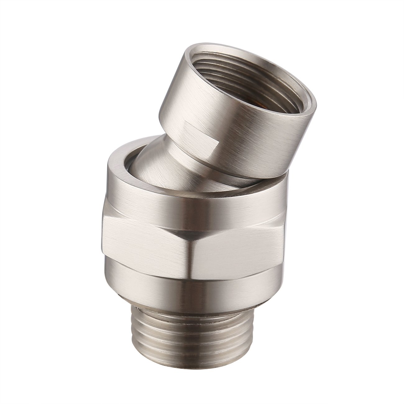 Universal Showering Component Shower Connector Ball Joint Solid Brass Adjustable Shower Arm Connector
