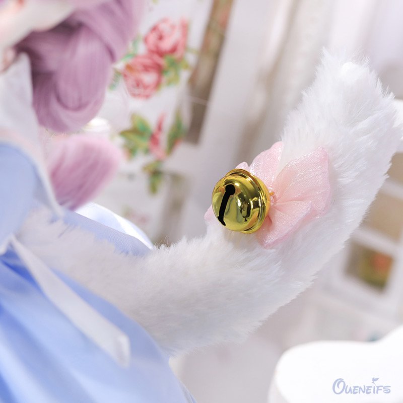 BJD Doll Naiko 1/4 Meow and Jingle Bell Tail Decorative Style Cute and Delicate Doll Excellent Gift for Children