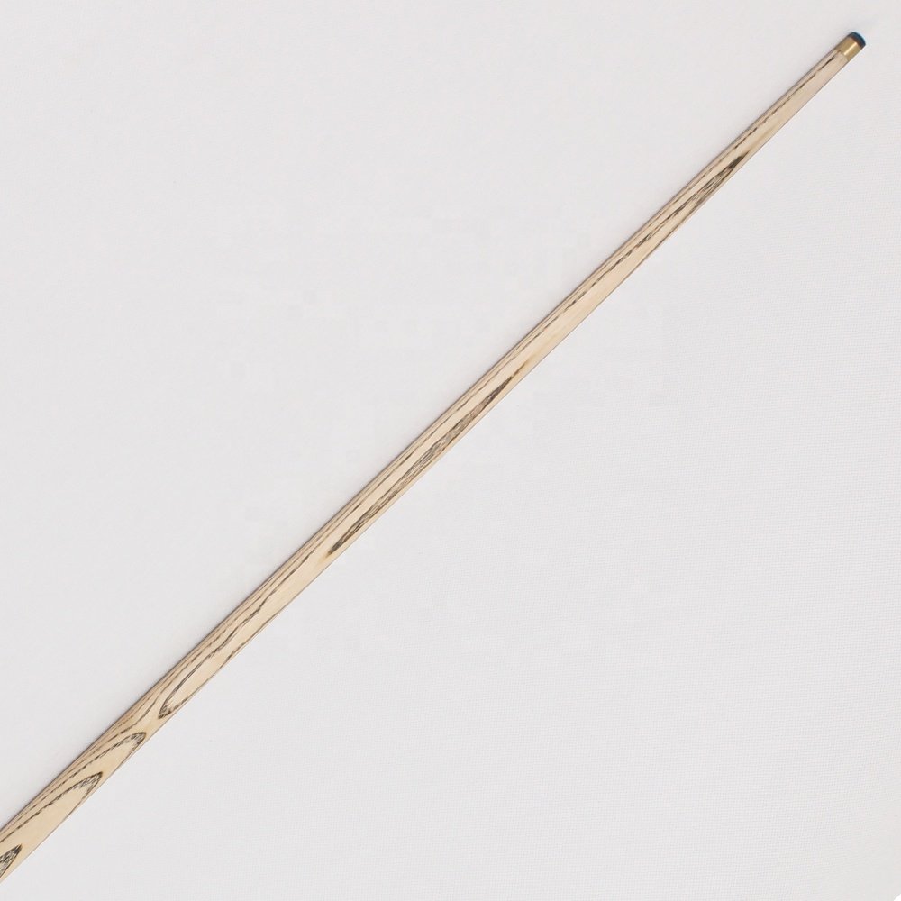 TQG-JX-016 Snooker Cue Ash Wood 3/4 Style 57-Inch White Wax Wood with Tail Hole and 9.5mm Tip Single Cue with Decal Grip