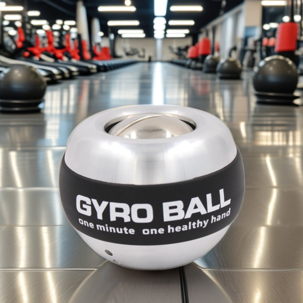 All-Metal Auto-Start Power Gyro Ball Hand Wrist Forearm Trainer Strengthener Weighted for Exercise Arm & Joint Muscle