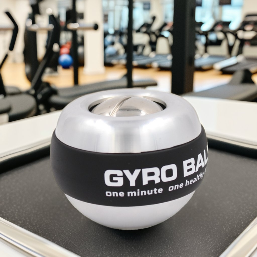 All-Metal Auto-Start Power Gyro Ball Hand Wrist Forearm Trainer Strengthener Weighted for Exercise Arm & Joint Muscle