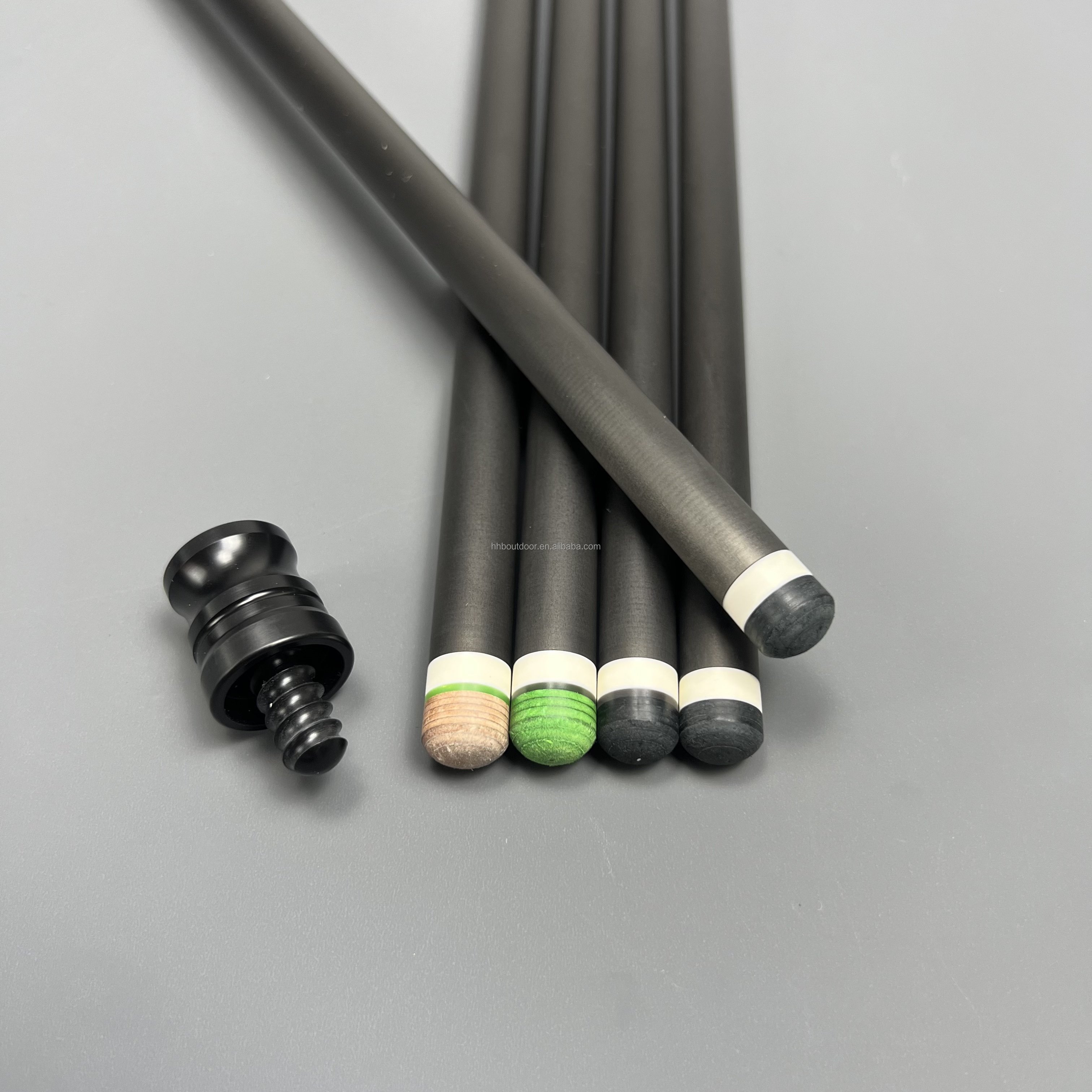 High Level Accuracy Carbon Cue Stick Billiards Cues Carbon Shaft With Pro Taper