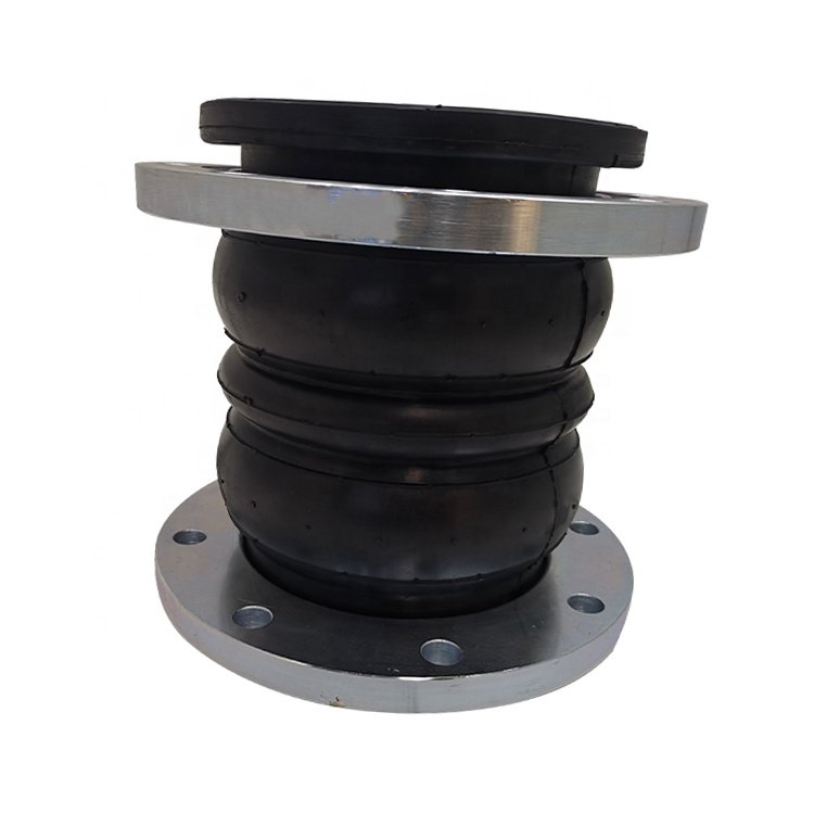 Manufacture Shock Absorption Double Ball Flexible Noise Reduction Flanged Rubber Expansion Joint
