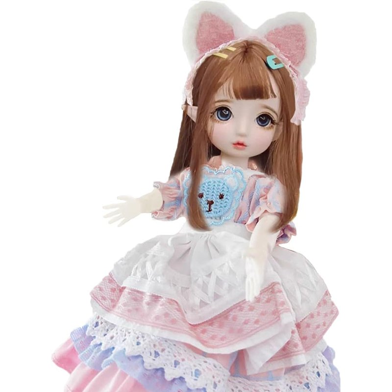 New Arrival Elf Dolls 11.8 Inch Pretty Ball Jointed Doll DIY Toys with Clothes Outfit Shoes Wig Hair Makeup