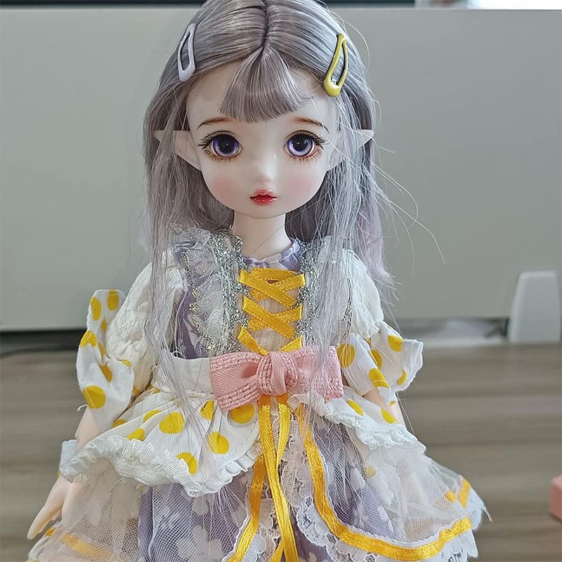 New Arrival Elf Dolls 11.8 Inch Pretty Ball Jointed Doll DIY Toys with Clothes Outfit Shoes Wig Hair Makeup