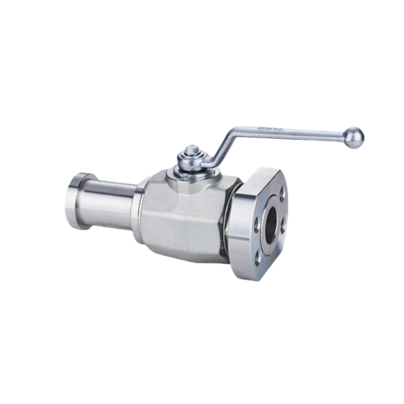 BKH-SAE-210-D/S 410Bar MKH-SAE-420 One End SAE Integral Flange Water Media With 6000PSI Separate Flange Joint Ball Valve