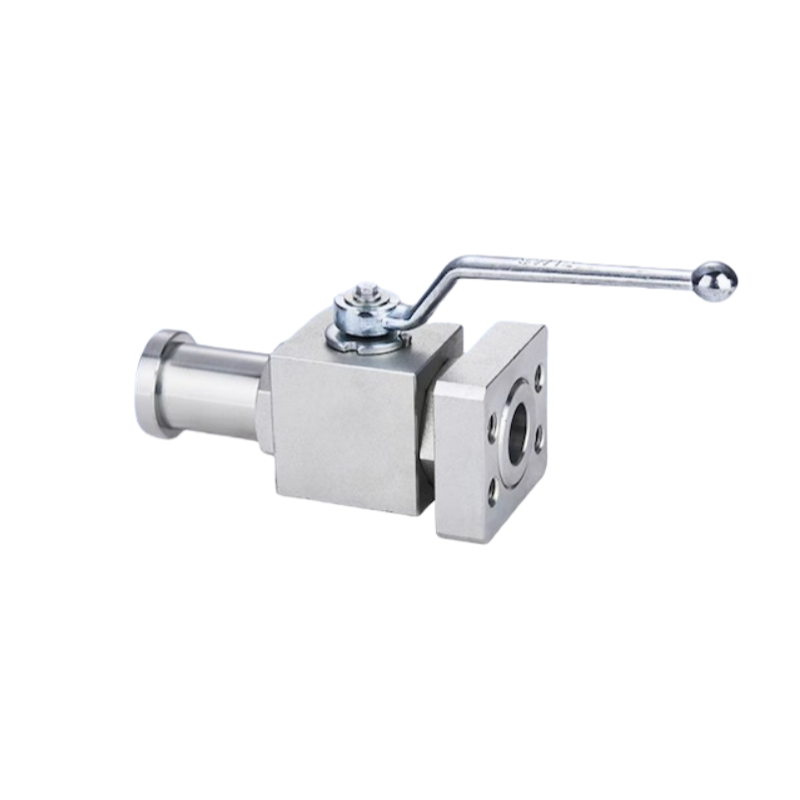 BKH-SAE-210-D/S 410Bar MKH-SAE-420 One End SAE Integral Flange Water Media With 6000PSI Separate Flange Joint Ball Valve