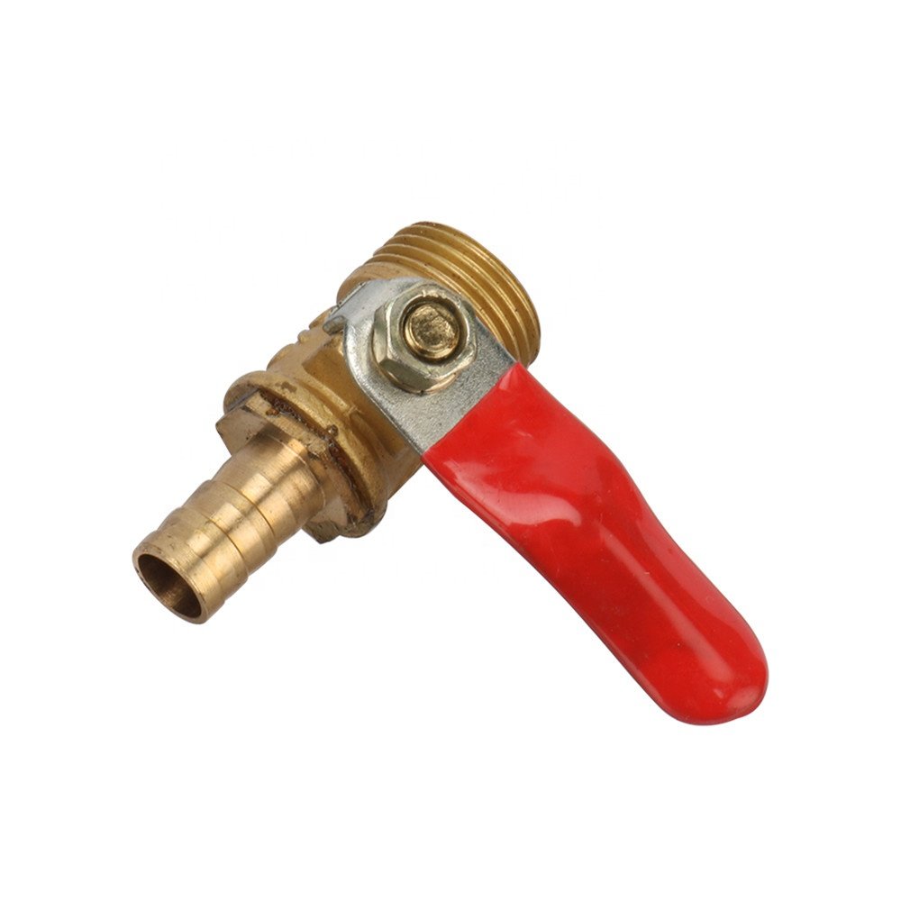 Brass Barbed 3/8" Male Thread to 8mm Hose Pipe Connector Joint Oil Gas Pipe Fittings Ball Valve
