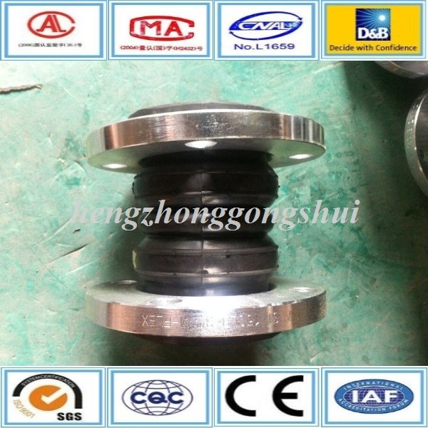 Union Type and Stainless Steel Material Double Ball Rubber Joint