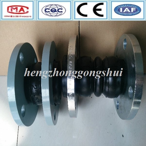 Union Type and Stainless Steel Material Double Ball Rubber Joint