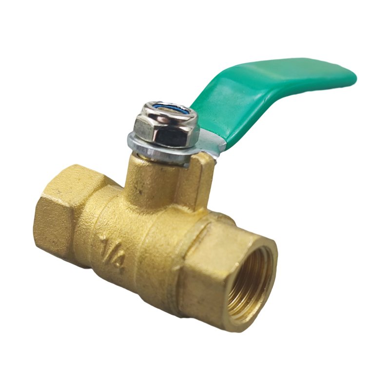 Brass Ball Valve 1/4'' Female Thread Connector Joint Copper Pipe Fitting Coupler Adapter 1 Pcs