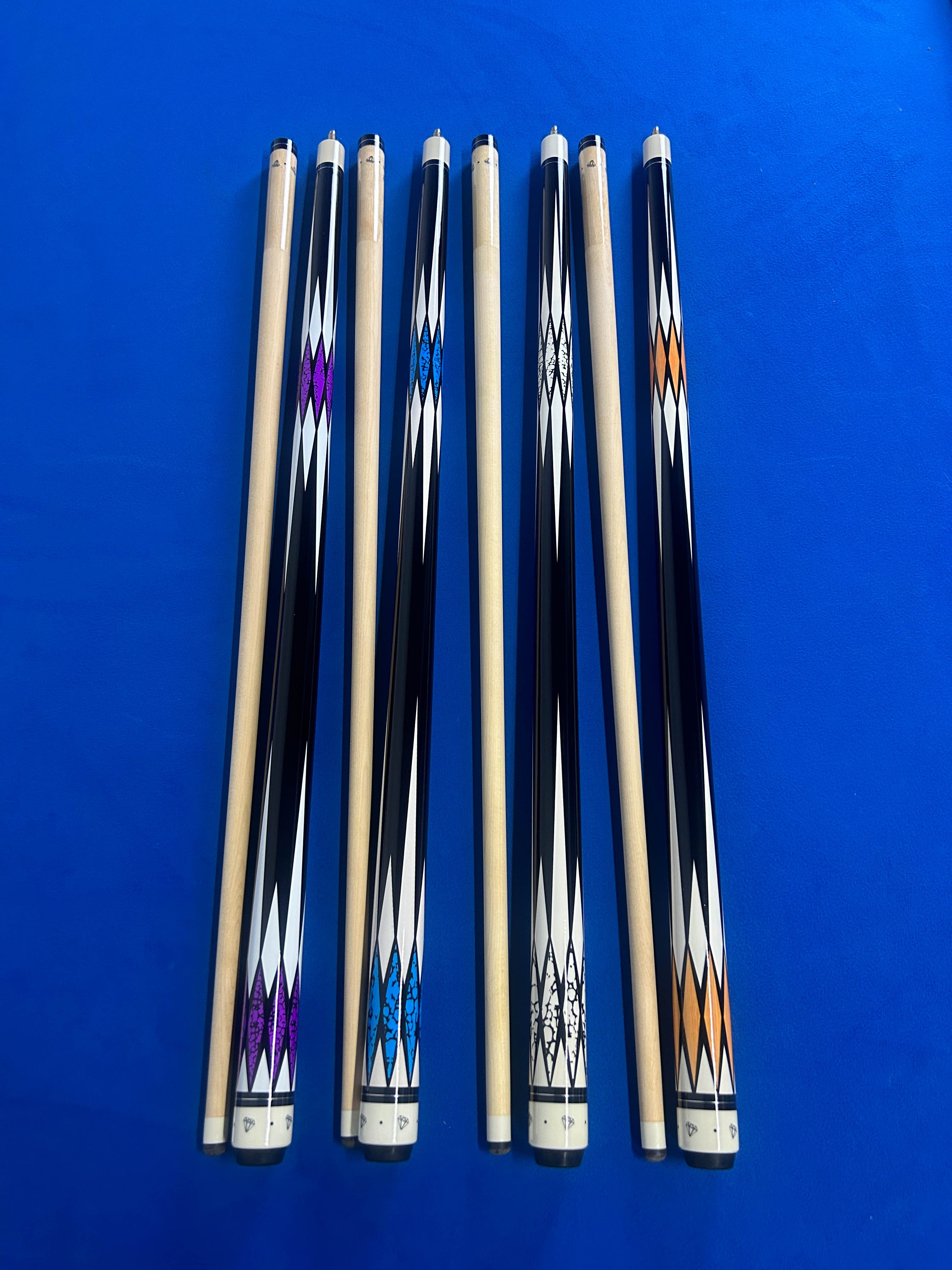 Wholesale Custom Eight-Ball Pool Cue Hot Cross-Border Nine-Ball Diamond Big Head Club 13mm Carbon Stainless Steel