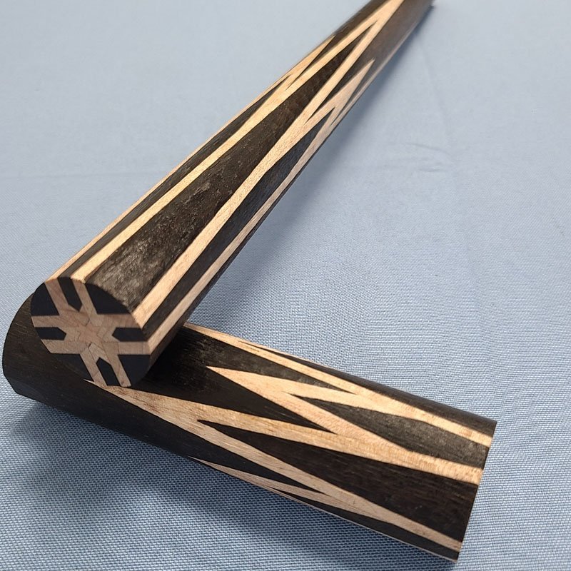 Xmlivet Half-finished Ebony Wood Splicing Inlay Ebony Wood Pool Cue Butt Sleeves Custom Billiard Sticks for Cue Makers