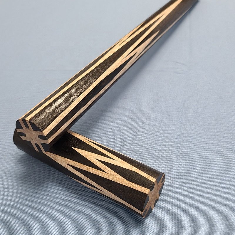 Xmlivet Half-finished Ebony Wood Splicing Inlay Ebony Wood Pool Cue Butt Sleeves Custom Billiard Sticks for Cue Makers