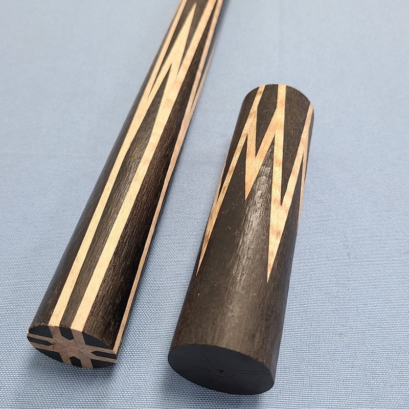 Xmlivet Half-finished Ebony Wood Splicing Inlay Ebony Wood Pool Cue Butt Sleeves Custom Billiard Sticks for Cue Makers