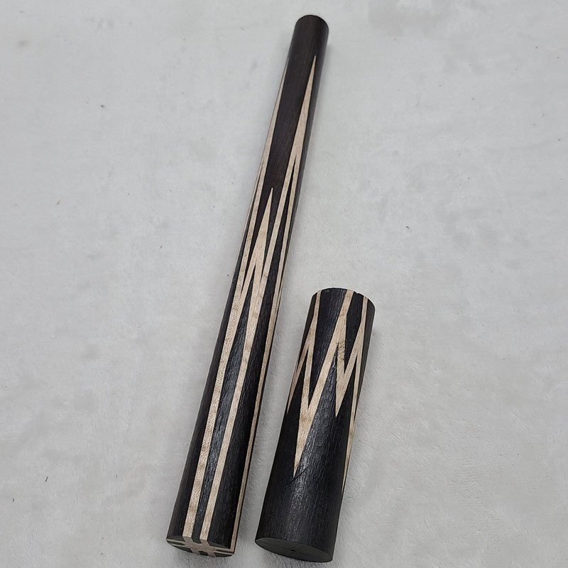 Xmlivet Half-finished Ebony Wood Splicing Inlay Ebony Wood Pool Cue Butt Sleeves Custom Billiard Sticks for Cue Makers