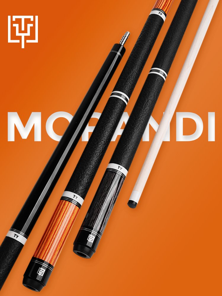 TY Morandi Pool Billiard Cues 2025 New Arrival 12.5mm Maple Shaft Carbon Tube Filling Tech-Wood Butt Low Deflection Cue Stick