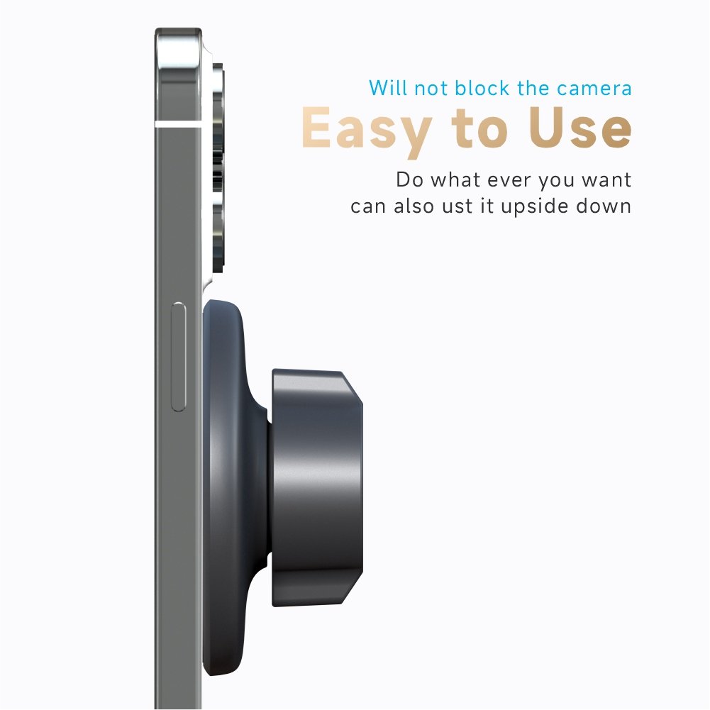 Universal 17mm 0.67 Inch Ball Joint Car Phone Mount Accessories Strong Magnetic Suitable for 4.7"-6.9" Phones