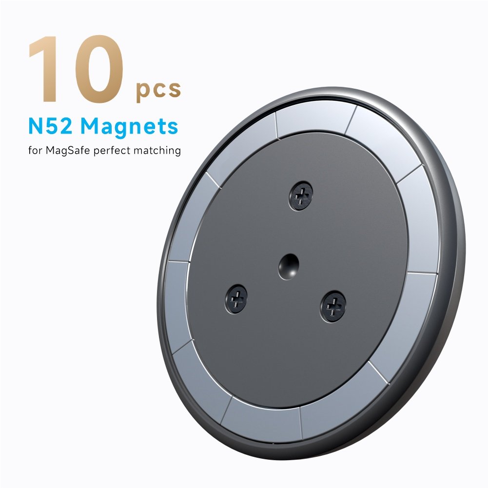 Universal 17mm 0.67 Inch Ball Joint Car Phone Mount Accessories Strong Magnetic Suitable for 4.7"-6.9" Phones