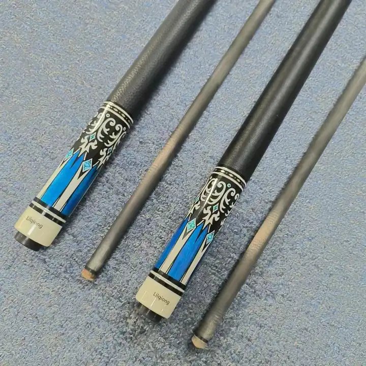 New Arrival Black Technic Premium 58Inches Real Carbon Fiber Billiard Pool Cue Liner / Leather Butt with 12.5mm Tip for Sale