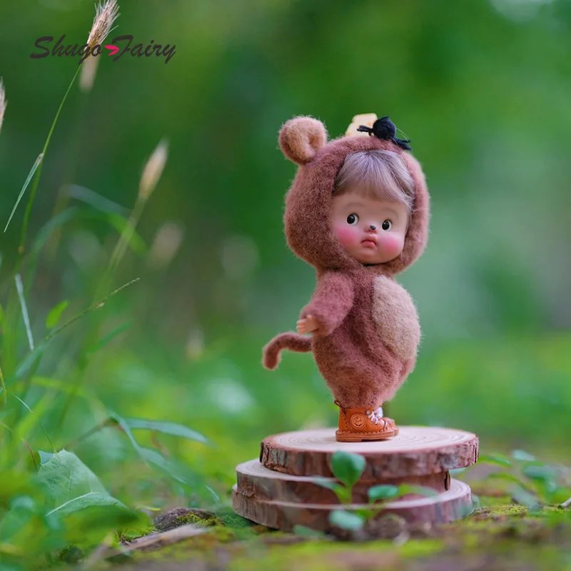 PreOrder XiaoPangpi Bjd Doll 1/8 XiaoCong1 OB11 Blythe Qbaby Reborn SuperCute SoothBigHead Figure Ball Jointed Dolls ShugaFairy