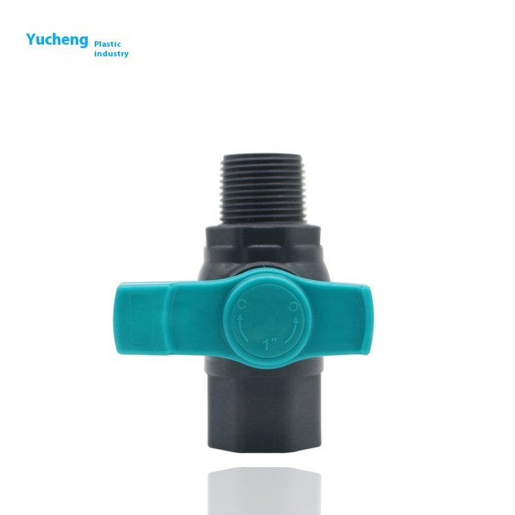 British Standard PVC Ball Valve Manual Water Pipe and Tank Joint with Internal and External Thread GB Approved OEM Supported