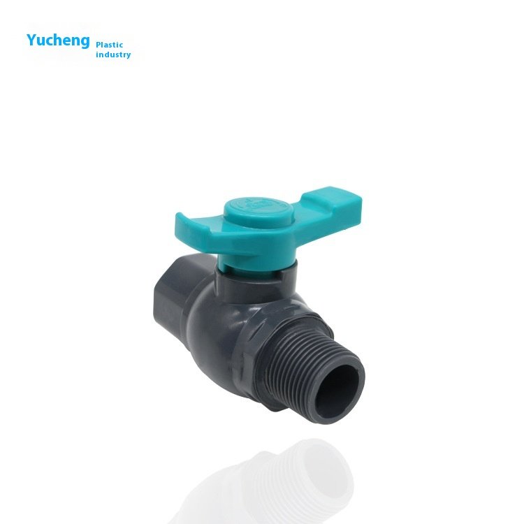 British Standard PVC Ball Valve Manual Water Pipe and Tank Joint with Internal and External Thread GB Approved OEM Supported